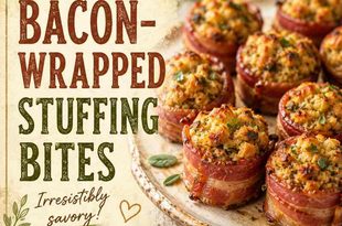 Recipe: Bacon Wrapped Stuffing Bites