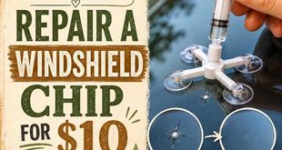 How To Repair A Windshield Chip For $10