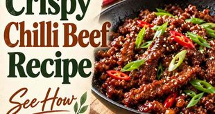 Crispy Chilli Beef Cooked in a Skillet