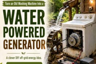 How To Convert An Old Washing Machine Into a Water Powered Generator