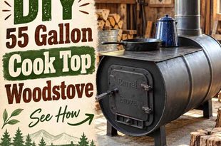 How to Build a DIY 55 Gallon Cook Top Woodstove