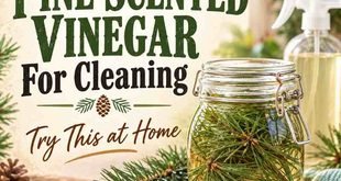 Make Your Own Pine Scented Vinegar For Cleaning