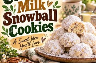Condensed Milk Snowball Cookies