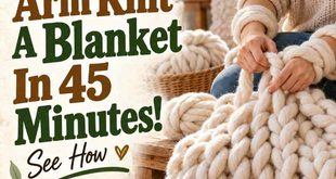 How to Arm Knit a Blanket in 45 Minutes