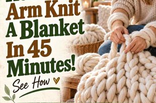 How to Arm Knit a Blanket in 45 Minutes
