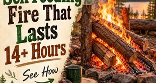 How to Build Self Feeding Fire That Lasts 14+ Hours