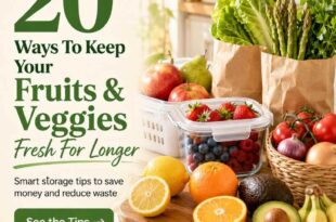 20 Ways To Keep Your Fruits and Veggies Fresh For Longer