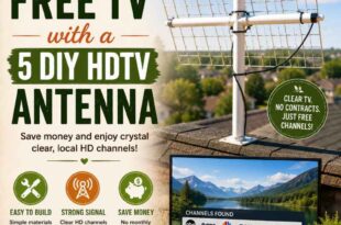 Get Free TV with a $5 DIY HDTV Antenna
