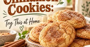 Homemade Cinnamon Cookies: