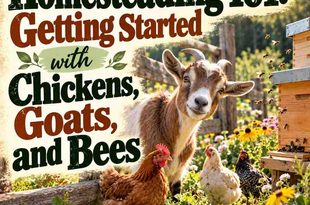 Homesteading 101: Getting Started with Chickens, Goats, and Bees