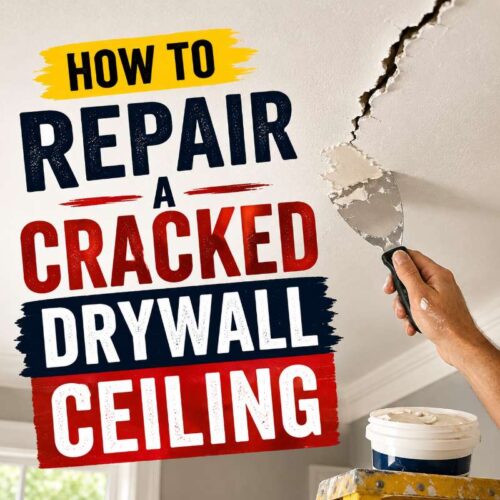 How to Repair a Cracked Drywall Ceiling - Home and Gardening Ideas
